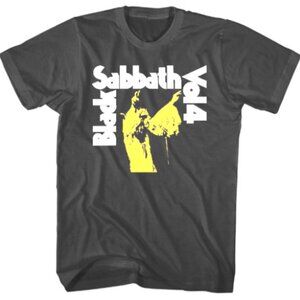 Black Sabbath Vol. 4 Coal Mens T Shirt Charcoal